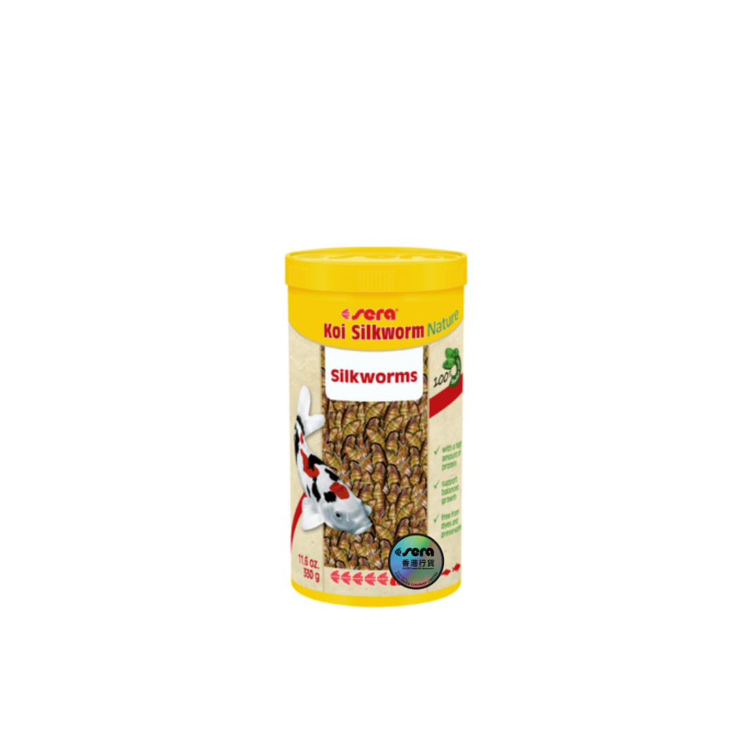 Sera Koi Silkworm Nature 天然錦鯉蠶蟲乾零食  330g