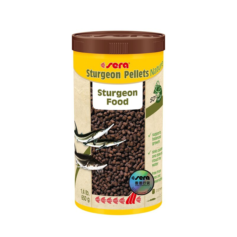Sera Sturgeon Pellets Nature 鱘魚顆粒糧 650g